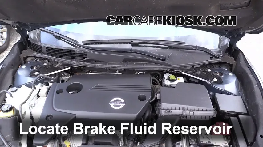 2014 Nissan Altima S 2.5L 4 Cyl. Brake Fluid Add Fluid